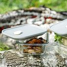 Набор стеклянных контейнеров 2шт 450 / 580мл