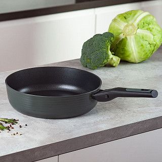 Глубокая сковорода BRILLIANT 28x7,5см со съемной ручкой (алюминий)