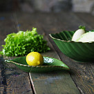 Блюдо глубокое GREEN 35.5X22X5.5 CM (керамика)