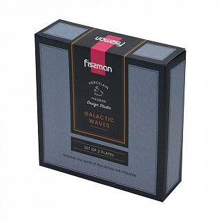 Набор из 2 тарелок GALACTIC WAVES 16 см (фарфор)