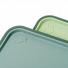 Набор из 2 разделочных досок 34х28см цвет зеленый (пластик+ТПР)