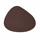 Сервировочный коврик 44x37см, коричневый+белый (ПВХ)