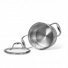 Кастрюля MIRANDA 1,9 л. см со стеклянной крышкой (нерж. сталь)