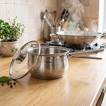 Ковш с крышкой 14 см / 1,1 л нержавеющая сталь Felina