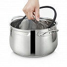 Кастрюля IRON ELEGANCE 20х12 см / 3,3 л со стеклянной крышкой (нер