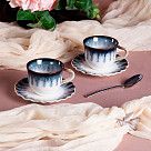 Набор из 2 чашек GALACTIC WAVES 100 мл с блюдцами (фарфор)