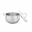 Кастрюля CASSIA 24x14 см / 6,3л со стеклянной крышкой (нерж.сталь)