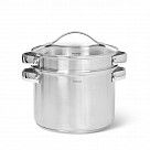 Кастрюля ADORA 24x12 см со вставкой-пароваркой 24x10 см с крышкой