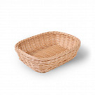 Плетеная корзинка прямоугольная 26x19x7 см (пластик)