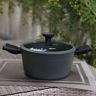 Кастрюля BRILLIANT 20x10см / 2,6л со съемными ручками (алюминий)