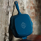 Сковорода-гриль 27x5,0см квадратная с вспомогательной ручкой (эмали