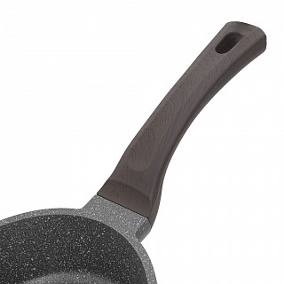 Сковорода для жарки UNIQUE PRO 24x6,4см со стеклянной крышкой (алю