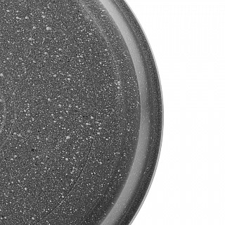 Сковорода для жарки UNIQUE PRO 28x7см со стеклянной крышкой (алюми