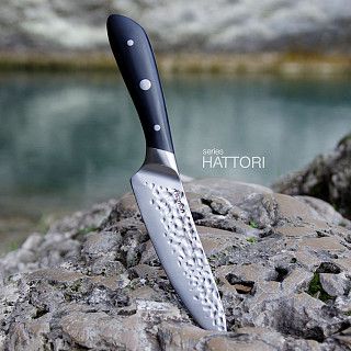 Поварской нож HATTORI 16см hammered (420J2 сталь) Поварской нож HATTORI 16см hammered (420J2 сталь)
