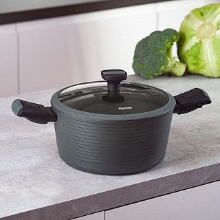 Кастрюля BRILLIANT 24x12см / 4,5л со съемными ручками (алюминий)