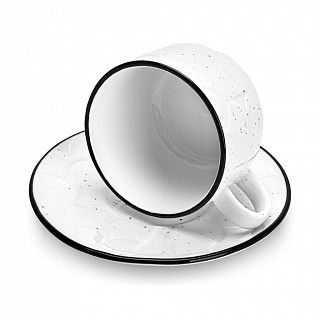 Чашка ART DECO 120мл с блюдцем (фарфор)