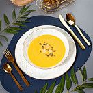 Сервировочный коврик 44x37см, синий+серый (ПВХ)