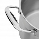 Кастрюля PLATINO 24x13,5 см / 5,7л со стеклянной крышкой (нерж.стал