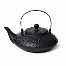 Заварочный чайник 750 мл с ситечком, цвет ЧЕРНЫЙ (керамика)