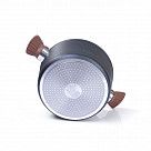 Кастрюля DIAMOND 28x13,5см / 7,1л со стеклянной крышкой (алюминий)