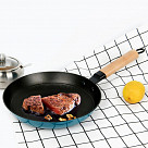 Сковорода для жарки SEAGREEN 24x4,5см с дер. ручкой (эмалированный