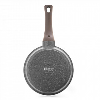 Сковорода для жарки UNIQUE PRO 24x6,4см со стеклянной крышкой (алю