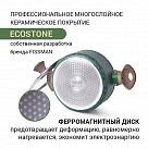 Кастрюля MALACHITE 20x9,8 см / 2,7 л с крышкой (алюминий)