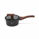 Ковш FILOMENA 16x8см / 1,2 л со стеклянной крышкой (алюминий)