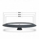 Крышка TRIPLEX 24/26/28см Многоразмерная, цвет Темно-серый (стекло)