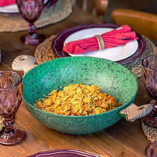 Вок MALACHITE 30x9 см с крышкой (алюминий) Вок MALACHITE 30x9 см с крышкой (алюминий)