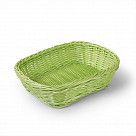 Плетеная корзинка прямоугольная 26x19x7 см (пластик)