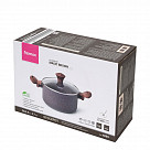 Кастрюля MAGIC BROWN 20x9,8 см / 2,7 л с крышкой (алюминий)