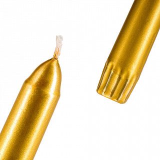 13880725 Набор из 4-х Античных свечей 30см, золотые (парафин)