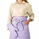 Фартук и рукавица-прихватка (текстиль + силикон)