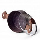 Кастрюля MAGIC BROWN 24x10,9 см / 4,7 л с крышкой (алюминий)