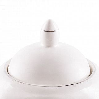 Чайник заварочный ALEKSA 1,1л, цвет белый (фарфор)