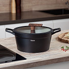 Кастрюля FILOMENA 24x12см / 3,9л со стеклянной крышкой (алюминий)