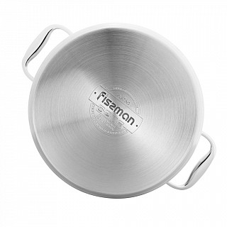 Кастрюля PLATINO 24x13,5 см / 5,7л со стеклянной крышкой (нерж.стал Кастрюля PLATINO 24x13,5 см / 5,7л со стеклянной крышкой (нерж.стал