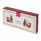 Блюдо CHRISTMAS EVE прямоугольное 28х12,5см цвет красный (фарфор)