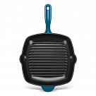 Сковорода-гриль 27x5,0см квадратная с вспомогательной ручкой (эмали