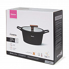 Кастрюля FILOMENA 28x13,5см / 5,7л со стеклянной крышкой (алюминий