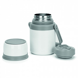 Термос для еды 1000 мл, цвет белый (нерж.сталь)