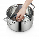 Кастрюля IRON ELEGANCE 20х12 см / 3,3 л со стеклянной крышкой (нер