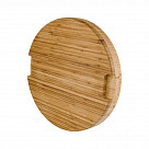 Доска разделочная 43x5см круглая (бамбук)