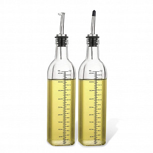 Набор стеклянных бутылок для масла и уксуса 2х500мл 6417