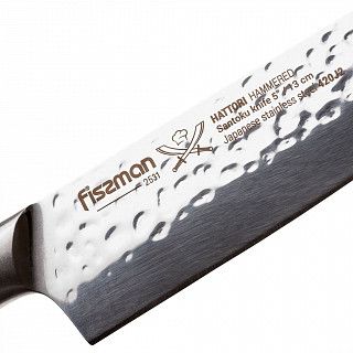 Нож HATTORI Сантоку 13см hammered (420J2 сталь) Нож HATTORI Сантоку 13см hammered (420J2 сталь)