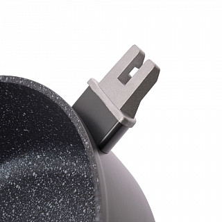 Глубокая cковорода CAPELLA 28x8см со съемной ручкой и стеклянной к