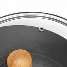 Вок SEAGREEN 32x9,2см / 5л. со стеклянной крышкой (эмалированный чу