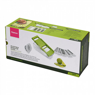 Терка-шинковка с контейнером 32x14x9 см с 5 сменными лезвиями