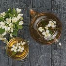 Заварочный чайник 800 мл со стальным фильтром (жаропрочное стекло)